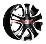 4/100/6x15 Khomen Wheels 54,1/46 KHW1503 Black-FP
