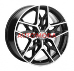 5/114,3/7x17 Khomen Wheels 67,1/50 KHW1709 Black-FP