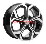 5/114,3/6,5x16 Khomen Wheels 67,1/50 KHW1606 Black-FP
