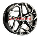 5/114,3/7x17 Khomen Wheels 67,1/48 KHW1716 Black-FP