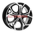 5/114,3/7x17 Khomen Wheels 67,1/48,5 KHW1702 Black-FP