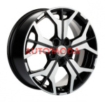 5/114,3/7x17 Khomen Wheels 60,1/39 KHW1715 F-Silver-FP