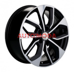 5/112/7x17 Khomen Wheels 57,1/43 KHW1703 Black-FP