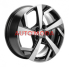 5/114,3/7x17 Khomen Wheels 66,1/45 KHW1712 Black-FP
